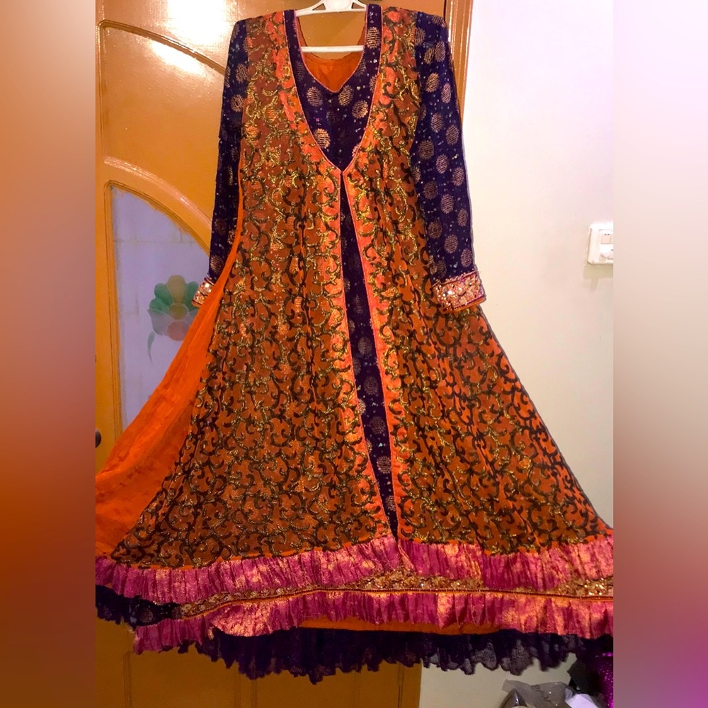 Heavy embroidered wedding dress